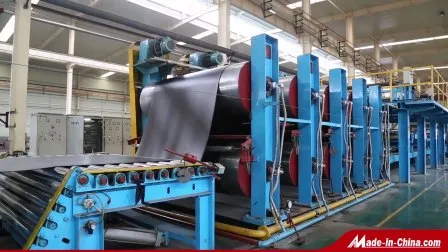 Nastri trasportatori in gomma per fabbrica Nastro trasportatore resistente all'olio 1600 mm per impianto di sabbia Ep 200 3 strati
